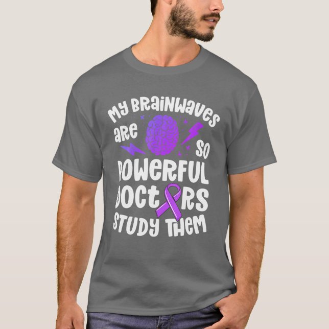 Crianças Sensibilizam Camisa Ondas cerebrais Poder (Frente)