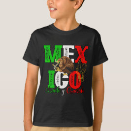 Crianças sobrenome personalizado camisas do méxico