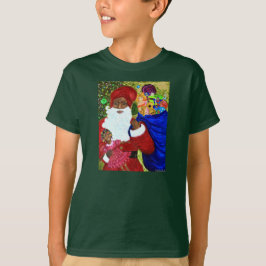 Crianças trazem camisetas de Natal - Presentes Pap