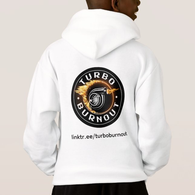 Crianças Turbo Burnout Merch Hoodie (Verso)