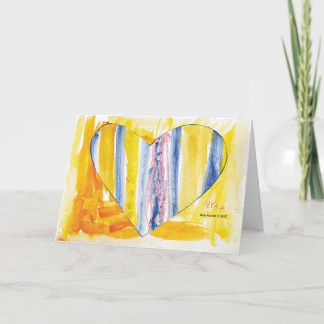 CriançasArt para COC - Cartão Cardíaco Grande (Frente)