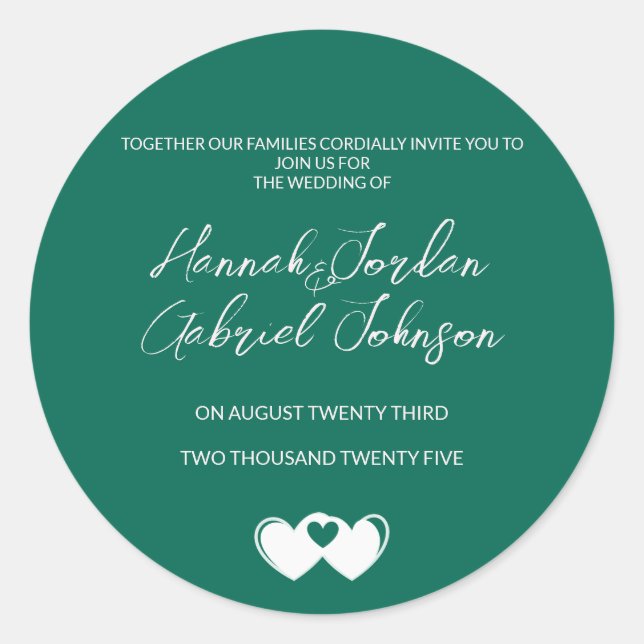 Criar Adesivo Verde Esmeralda Personalizado (Frente)