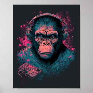 Criar Arte de Parede Exclusiva com Posters Macacos