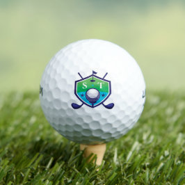Criar as iniciais legal das bolas de golfe do mono