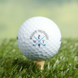 Criar bolas de golfe de na moda de monograma legal
