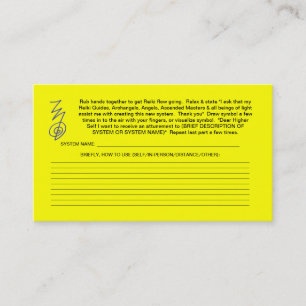 Criar cartões novos do sistema de Reiki