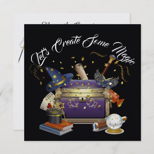 Criar Convite do Magic 3 (Frente/Verso)