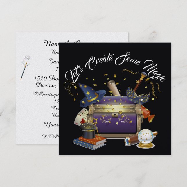 Criar Convite Mágico 3 (Frente/Verso)