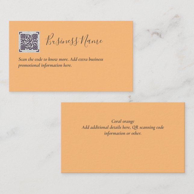 Criar o próprio Cartão de visita de código QR - Mu (Frente/Verso)