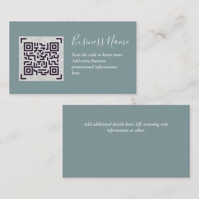 Criar o próprio Cartão de visita de código QR - Mu (Frente/Verso)