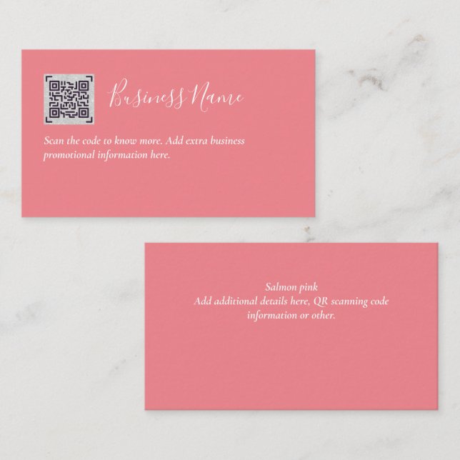 Criar o próprio Cartão de visita de código QR - Mu (Frente/Verso)