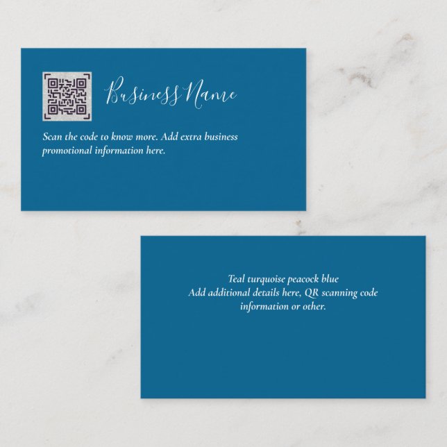 Criar o próprio Cartão de visita de código QR - Mu (Frente/Verso)