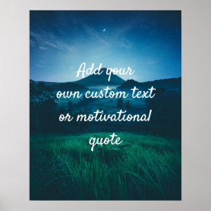 Criar Poster de Cotação Personalizada - Montanha