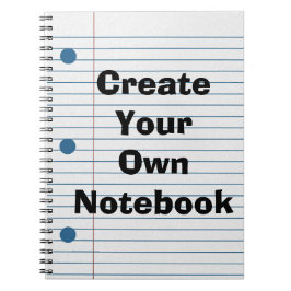 Criar seu próprio caderno bonito do papel de