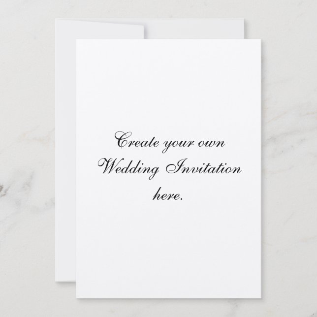 Criar seu próprio convite feito sob encomenda do (Frente)