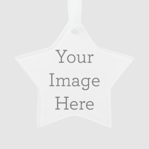 Criar seu próprio ornamento do acrílico da estre