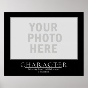 Criar seu próprio poster inspirador - caráter