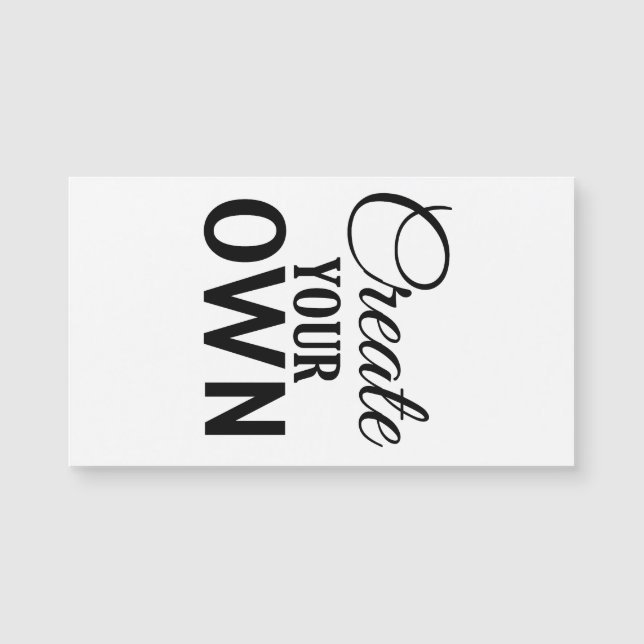 Criar seus próprios (Frente)