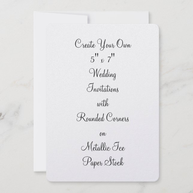 Criar seus próprios convites do casamento 5" x 7" (Frente)