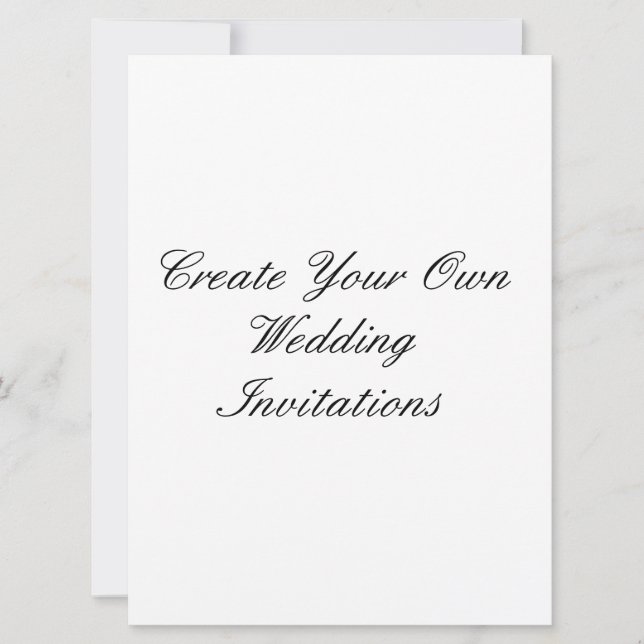 Criar seus próprios convites do casamento 6,5" x (Frente)