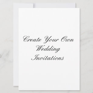 Criar seus próprios convites do casamento 6,5" x
