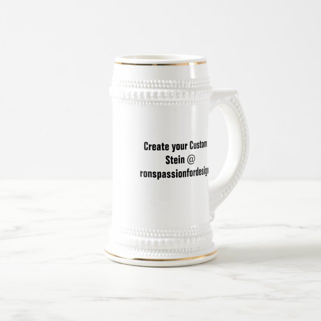 Criar sua caneca de cerveja feita sob encomenda (Frente Esquerda)