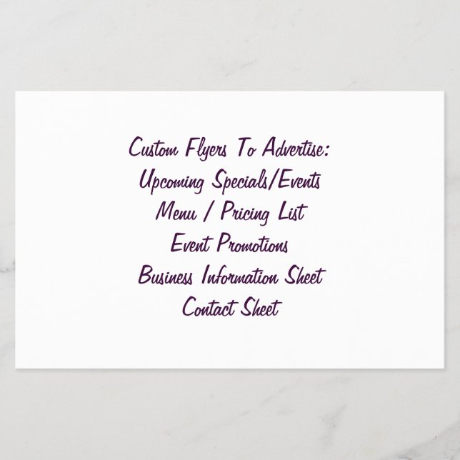 Criar um folheto personalizado ou folha de panflet (Frente)