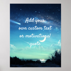 Criar Um Poster de Cotação Personalizada - Noite