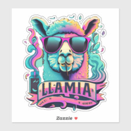 Criativo com os adesivos Llama-Themed