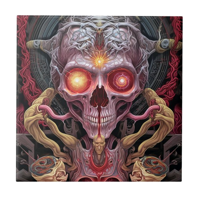 Criatura de alienígena - Arte de horror surreal (Frente)