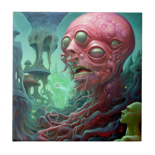 Criatura de alienígena - Arte de horror surreal