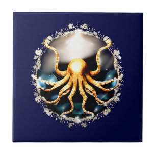 Criatura decorativa do mar kraken glam octopus Bea