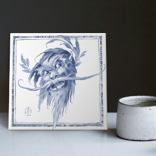 Criatura Fantástica Encantando Arte Nouveau Delft