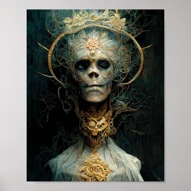 Criatura morta fantasia gótica Poster de arte (Frente)