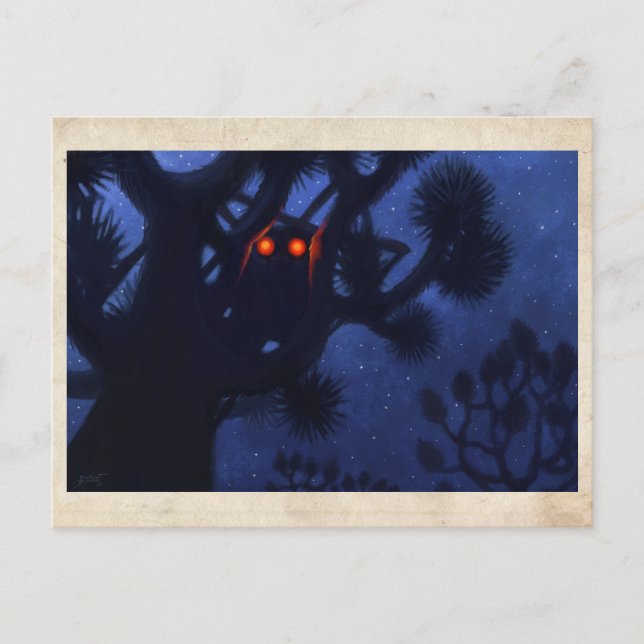 Criatura Na Árvore - Cartão Postal (Frente)