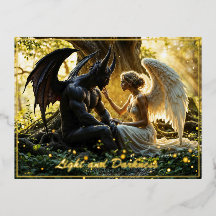 Criaturas celestiais fantasia de demônio de anjo