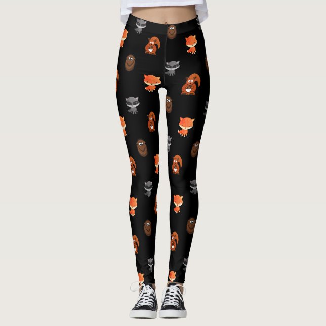 Criaturas da Boca-Cola Cuta Ameaçavam Leggings fem (Frente)