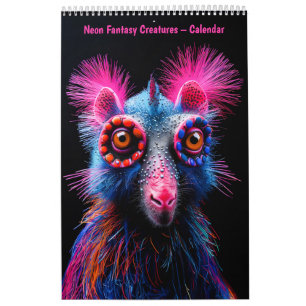 Criaturas de Fantasia Neon – Calendário