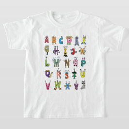 Criaturas do Alfabeto Caprichoso | Camiseta ABC Ki