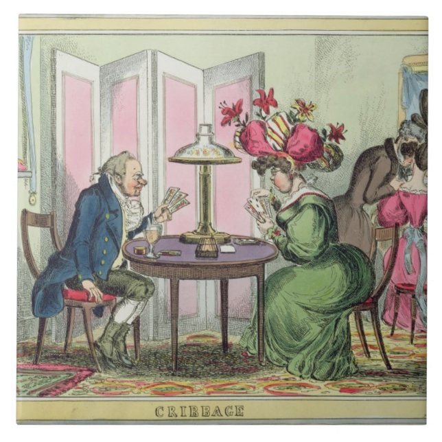 Cribbage, publicado por Thomas McLean, Londres (Frente)