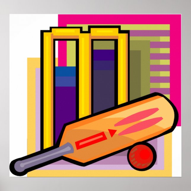Cricket Art Poster (Frente)