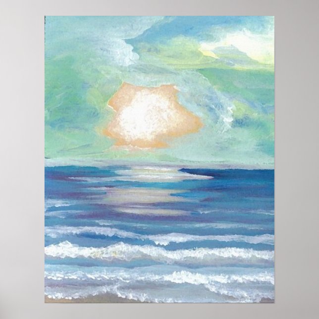 CricketDiane Ocean Poster - Beach Sunset (Frente)