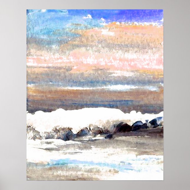 CricketDiane Ocean Poster - Brindle Sea (Frente)