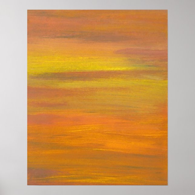 CricketDiane Ocean Poster - Cores de Ouro do Sunse (Frente)