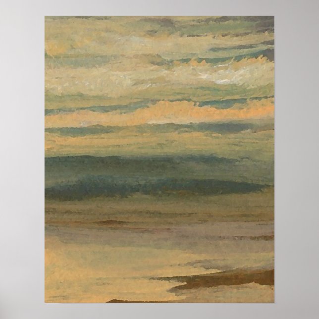 CricketDiane Ocean Poster - Mar Refletido (Frente)
