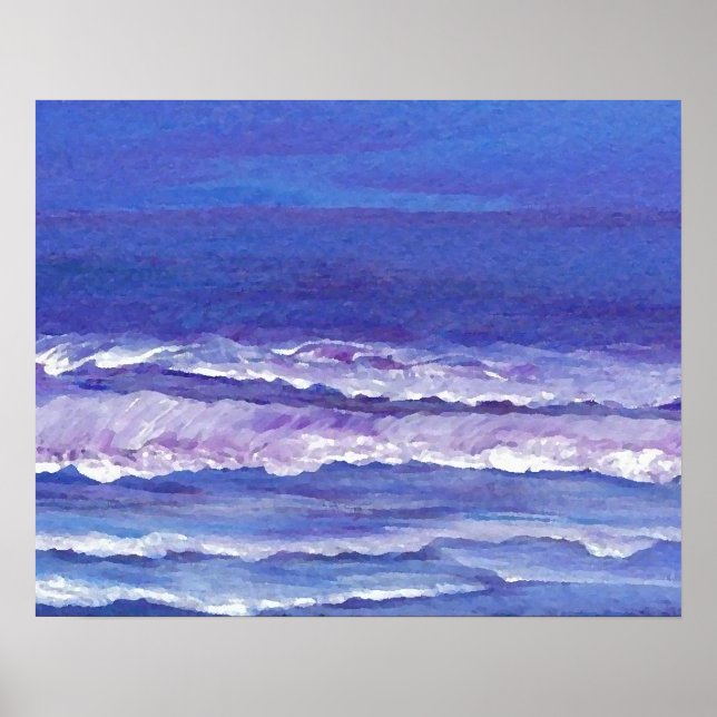 CricketDiane Ocean Poster - Sunset com tons de joe (Frente)