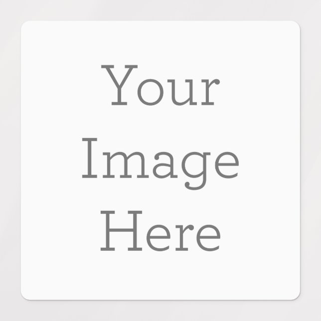 Etiqueta Grande Quadrado Adesiva/à prova d'água (Design 1)