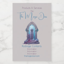 Crie a sua própria etiqueta de folheto da porta mí