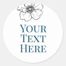 crie a sua própria imagem adesivo de texto azul be