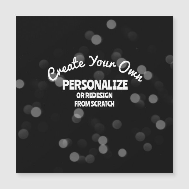 Crie a sua própria placa magnética personalizada (Frente)